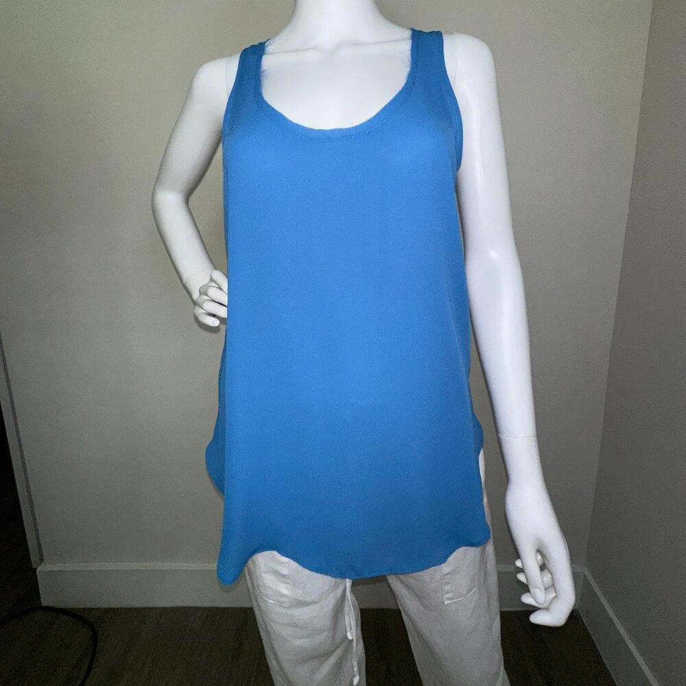 KRISA: NWT, Tunic Tank Top, Size - S, Color - Blue, MSRP - $99